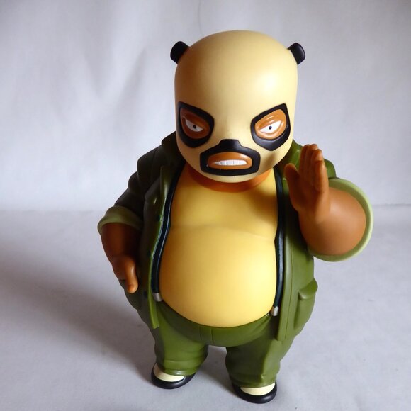 2006 MUTTPOP LUCHA LIBRE EL PANDA & GOBI DESIGNER VINYL FIGURES (PRE-OWNED) - Picture 6 of 8